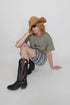 SUMMER STRAW TULIP HAT -BROWN- *Last1